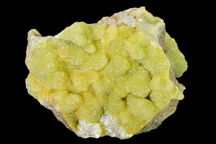 Sparkling, Botryoidal Yellow-Green Smithsonite - China #161533
